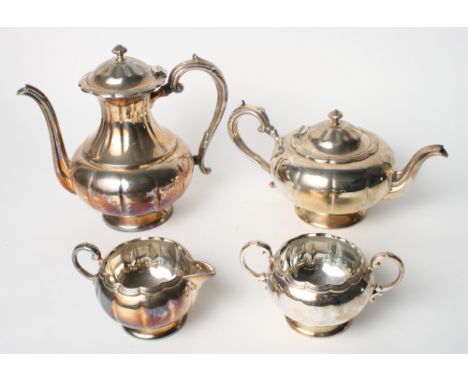 An Oneida silver plated three-piece tea service