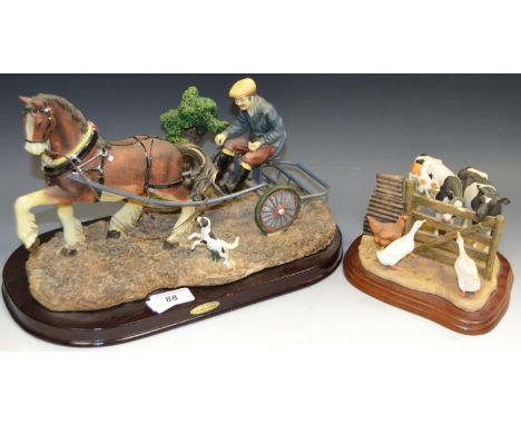 The Julius collection model of an American Trotter; a Border Fine Art model Farm meeting (2)