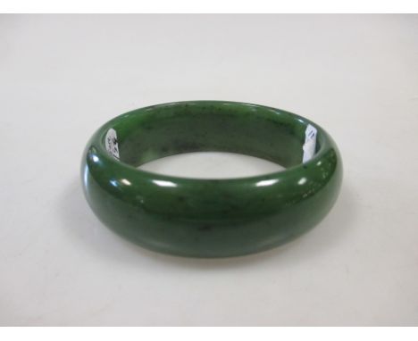 A nephrite jade bangle  