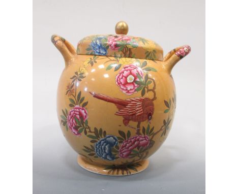 Attributed to Spode, an early 19th century pearlware pot pourri vase, stopper and cover, 23cm high  The cover has been restor