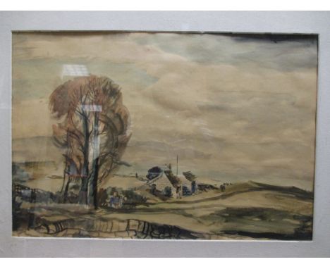 Rowland Suddaby (British, 1912-1973) The Shepherd's Cottage, Derbyshire signed lower right "R Suddaby '47" watercolour 36 x 5