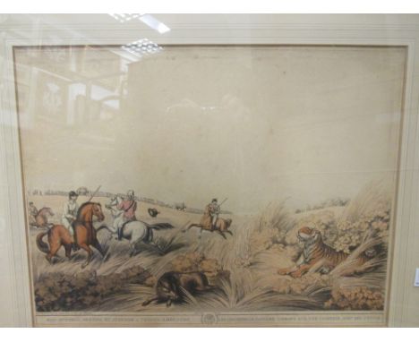 after Alken - Hunting in India, six engravings  