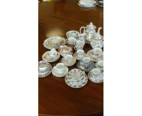 A William Adams part tea service, trios and other tea wares  