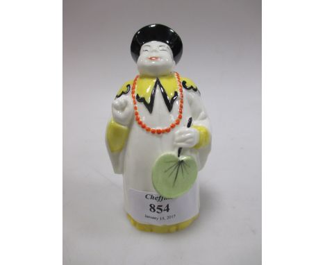 A Royal Worcester candle snuffer modelled as a mandarin  