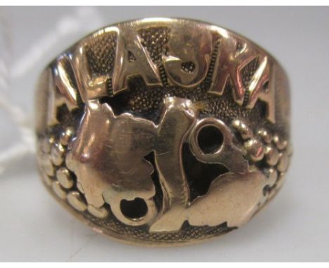 An 'Alaska' gold ring  