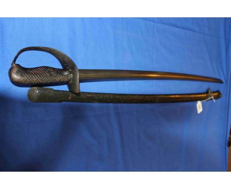 Japanese sabre and scabbard.