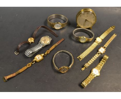 A lady's Tissot wrist watch; a 1940's Berli wristwatch; others