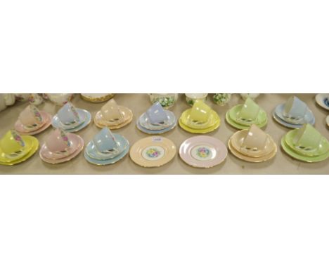 A Royal Grafton Petunia tea service for twelve