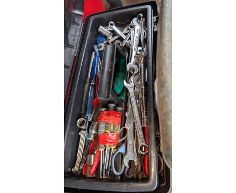 A selection of tools in tool box etc.