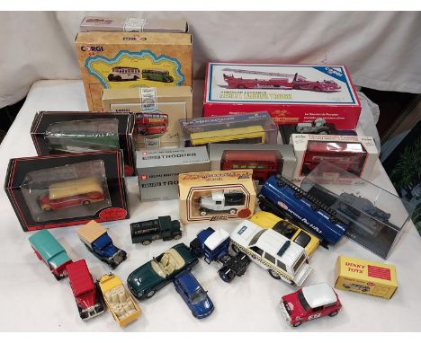 A Corgi Aerial Ladder Truck, other Corgi boxed sets etc.