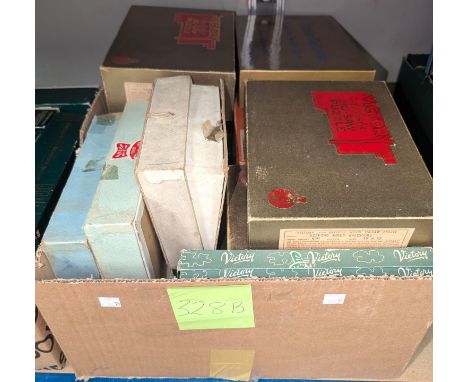A collection of 18 vintage wooden jigsaw puzzles, mostly by Victory.