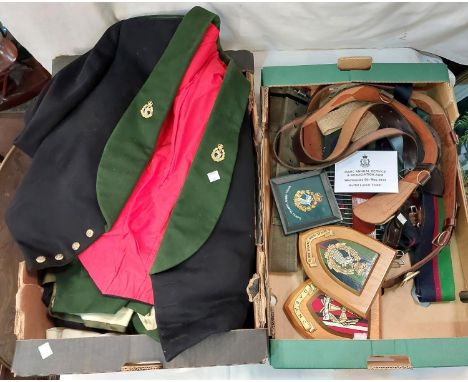 ROYAL ARMY DENTAL CORPS. - dress uniform and blazer; 2 Sam Browne leather belts and other accessories.
