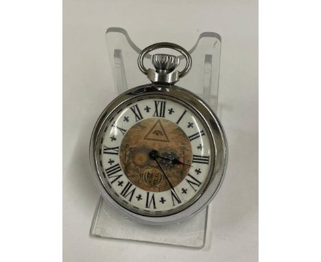 Vintage Masonic dial pocket watch Working