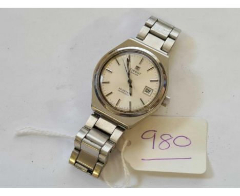 A gents Tissot wrist watcher Seastar Automatic with seconds sweep and date aperture W/O