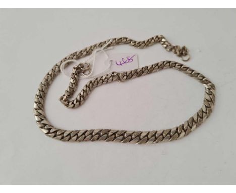 A silver neck chain - 52 gms 