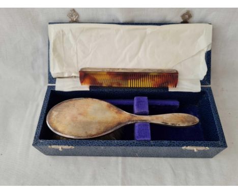 A boxed childs brush and comb - Birmingham 