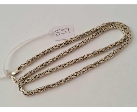 A silver chain necklace - 26 gms 