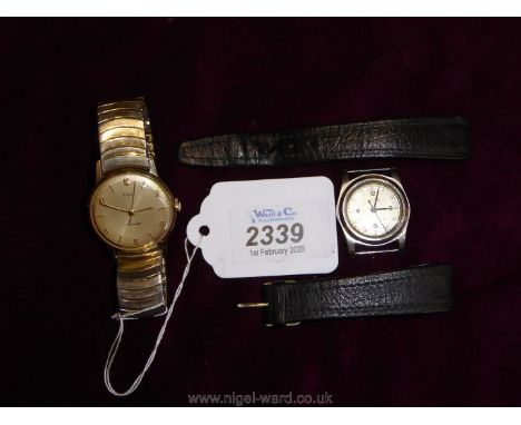 A vintage 'Laco-Sport' Wasserditch watch and a 'Timex' shockproof watch.