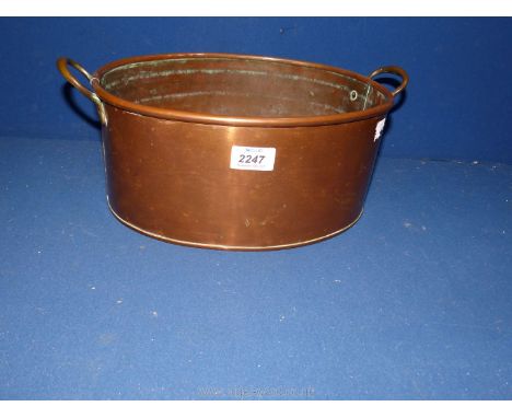 A copper planter