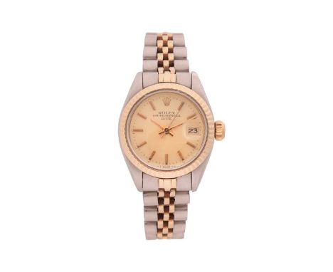 RolexLadies Oyster Perpetual DatejustModel: 6900Year: 1970sCase Material: Stainless Steel Bi-metal Case Diameter: 25mmDial: G