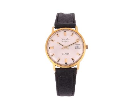 Gigandet18 Carat Gentleman's Wristwatch Serial: 1221Year: 1960sCase Material: 18 Carat GoldCase Diameter: 35mmDial: Silvered 
