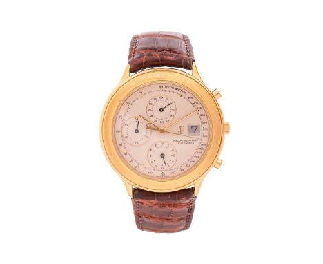 Audemars PiguetHuitieme 18 Carat Chronograph Wristwatch Model: 25644Serial: D7482Year: 1990sCase Material: 18 Carat Gold Case