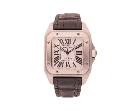 CartierSantos 100 Serial: 201522MXModel: 2878Case Material: Stainless SteelCase Diameter: 33mmDial: Silvered Numerals: RomanM