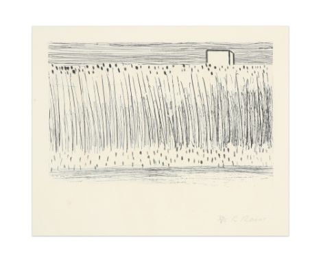 20th Cent. Belgian etching - signed Roger Raveel  || RAVEEL ROGER (1921 - 2013)  ets n° 34/50 : "Koren"  -  26,8 x 34,8 getek