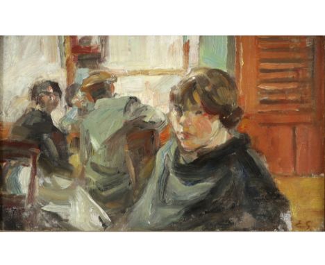 20th Cent. Belgian oil on panel - with the monogram of Emile Gastemans || GASTEMANS ÉMILE (1883 - 1956) olieverfschilderij op