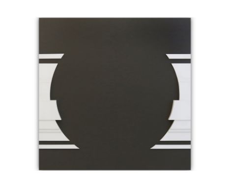 20th Cent. Belgian abstract painting with relief on panel - signed Gilbert Decock and dated 1979 on the back  || DECOCK GILBE