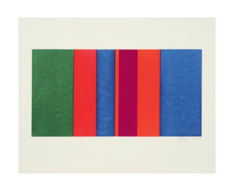 20th Cent. Belgian silkscreen - signed Victor Noël and dated 1971 || NOEL VICTOR (1916 - 2006) zeefdruk in kleuren n° 28/50 :