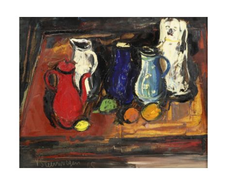 20th Cent. Belgian oil on panel - signed Gustave Van Steenwegen and dated (19)65 || VAN STEENWEGEN GUSTAVE (1905 - 1986) olie