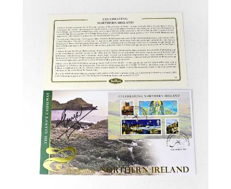 ENYA; a first day cover bearing the singer's signature.Condition Report: We have not authenticated these signatures, please s
