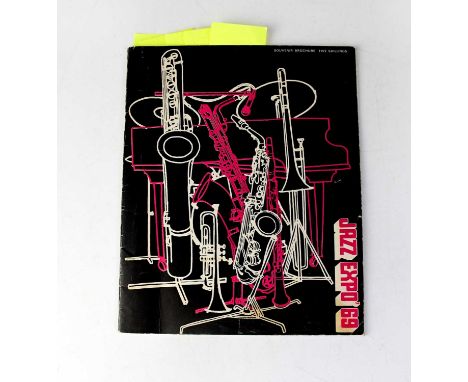 JAZZ EXPO '69; a programme bearing signatures of Selena Jones, Thelonious Monk, Elke Brooks, Sahib Shihab, Lionel Hampton, Re