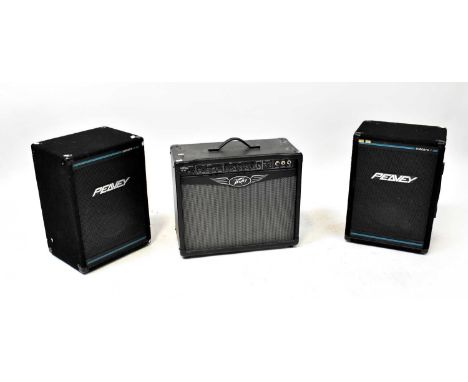 PEAVEY; a pair of Eurosys 1 speakers, and a Peavey Valve King VK112 amplifier (3).