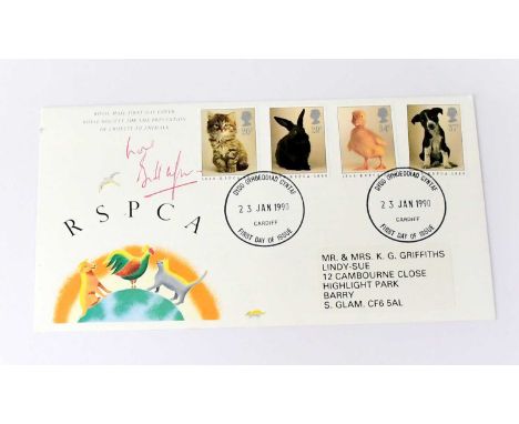 BILL WYMAN; a first day cover bearing the signature of the Rolling Stones bassist Bill Wyman.Condition Report: We have not au