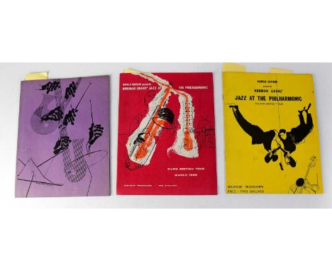 JAZZ; three programmes comprising 'The Thelonious Monk Quartet' 1961, 'Jazz at The Philharmonic' 1960, and 'Jazz at The Philh