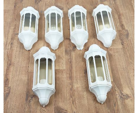 ELSTEAD WALL MALAGA LANTERN LIGHTS, a set of six. (6) 
