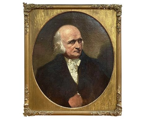 A Mid 19th Century Portrait of a Gentleman. Oil on canvas, 60 x 51cm.