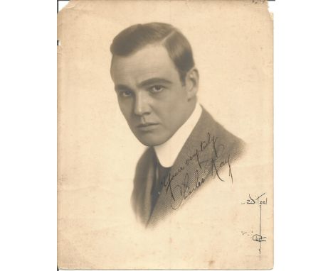 Charles Ray signed 10x8 vintage photo. (March 15, 1891 - November 23, 1943) was an American actor, director, producer, and sc