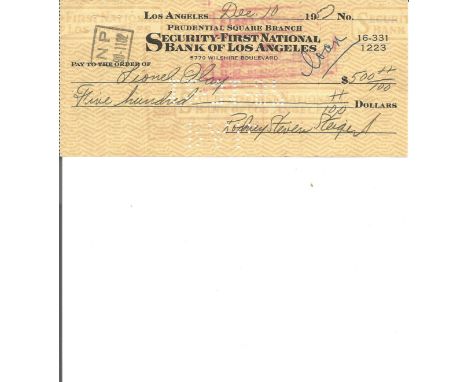 Rod Steiger signed cheque. (April 14, 1925 - July 9, 2002) was an American actor, noted for his portrayal of offbeat, often v