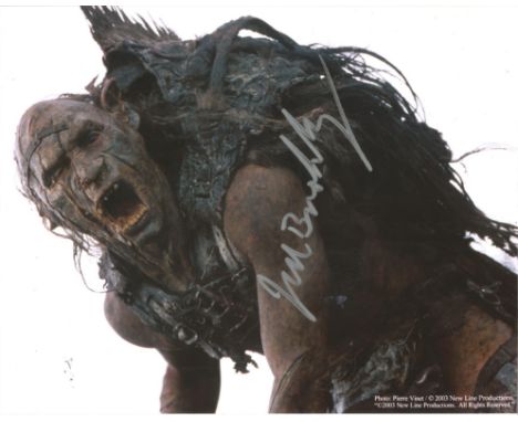 Jed Brophy Lord Of The Rings hand signed 10x8 photo. This beautiful hand signed photo depicts Jed Brophy as Snaga in the Lord