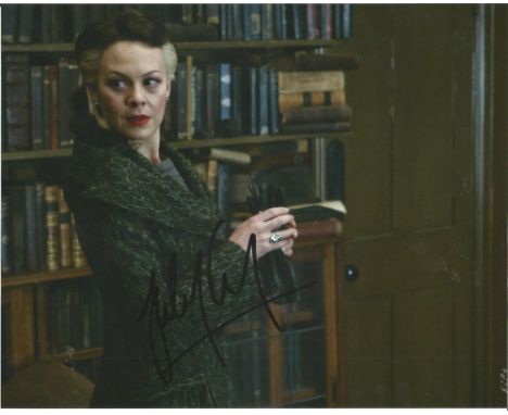 Helen McCrory Actress Signed Harry Potter 8x10 Photo. Good Condition. All signed pieces come with a Certificate of Authentici