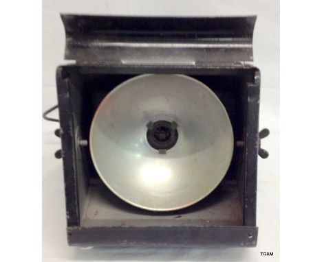 A vintage theatre light, 31cm x 44cm x 31cm