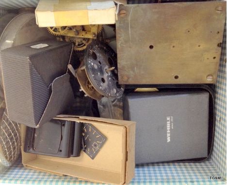 A box of clock spares