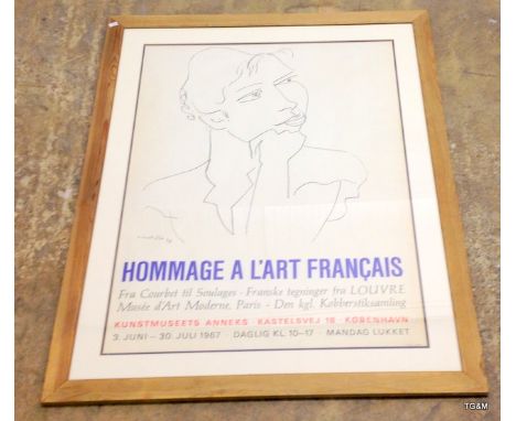 A French advertising poster/print by H Mattise 47 102 x 80 