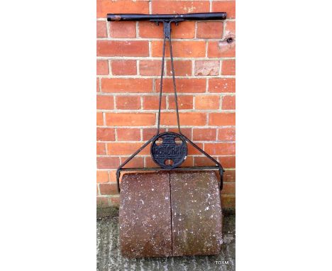 An ironcrete antique garden roller Woodrow and Son Salisbury