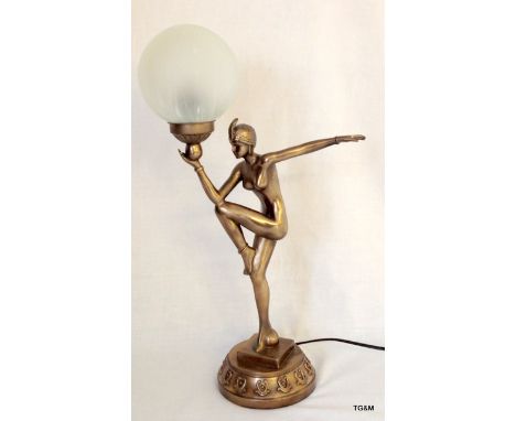 An Art Deco style lamp