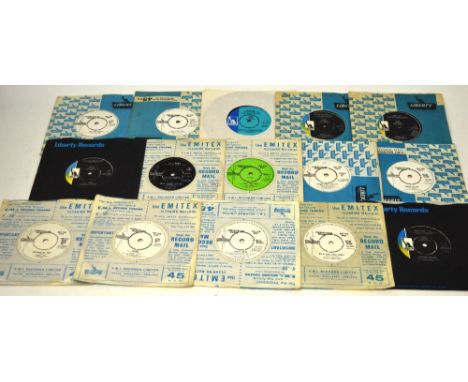 Liberty Records; sixteen 7" demonstration records to include Creedence Clearwater Revival 'Long as I See the Light', LBF15384