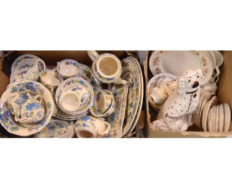 A quantity of Mason's 'Regency' dinner and teaware to include oval platters, dinner plates, small plates, cups, coffee pot et